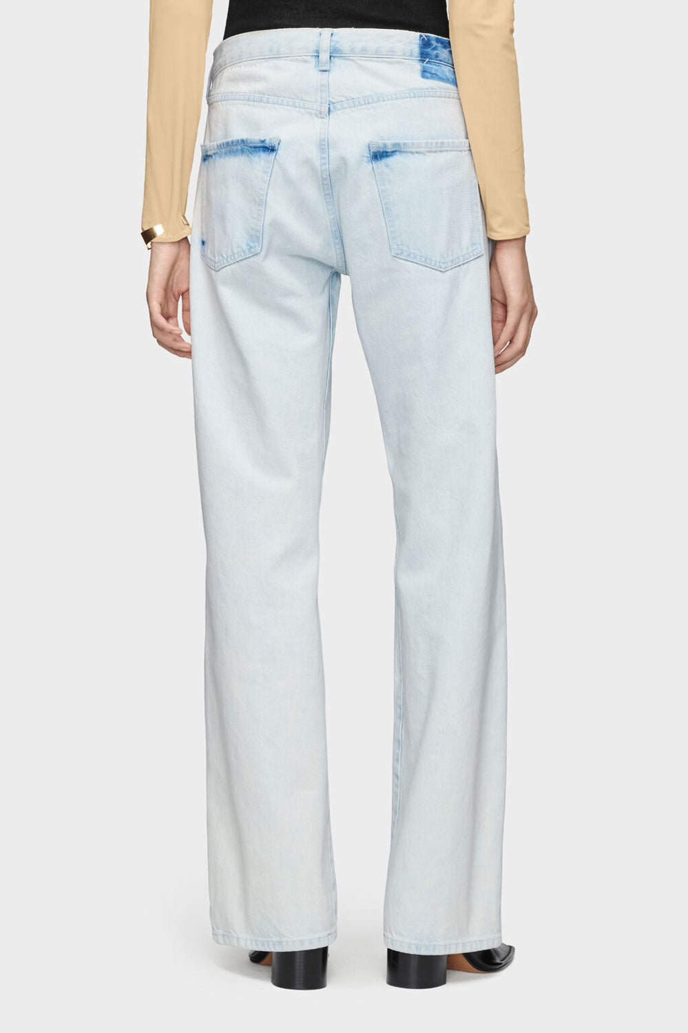 
                  
                    Super bleach wash boyfriend denim pants
                  
                