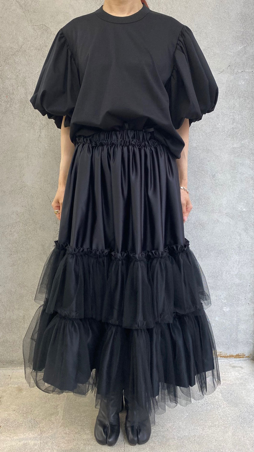 
                  
                    バルーンスリーブTOPS-BLACK-
                  
                