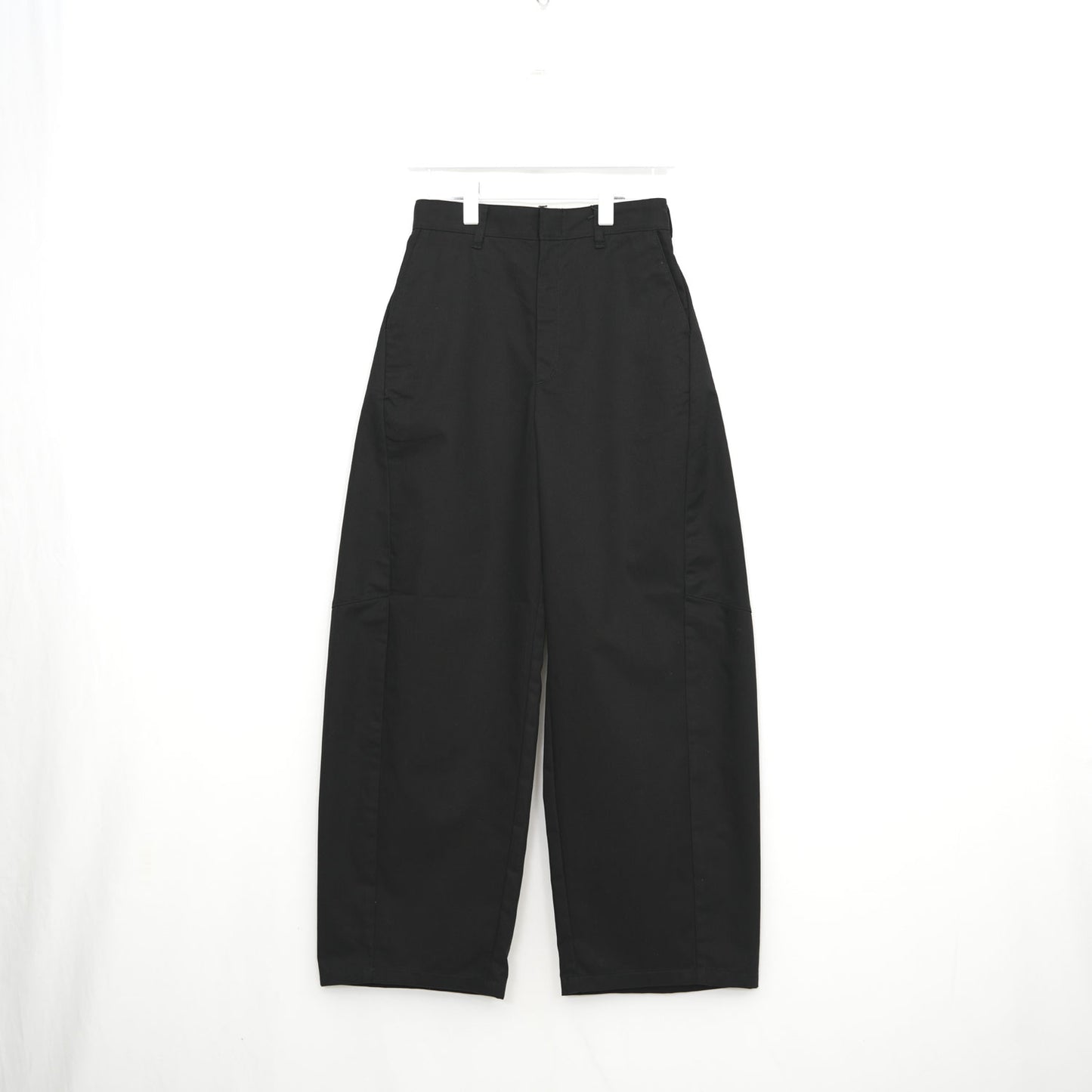 
                  
                    T/C BARREL LEG TROUSERS-WHITE-
                  
                