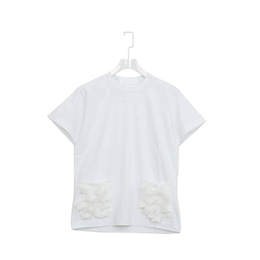 ポケットデザインTシャツ-WHITE-