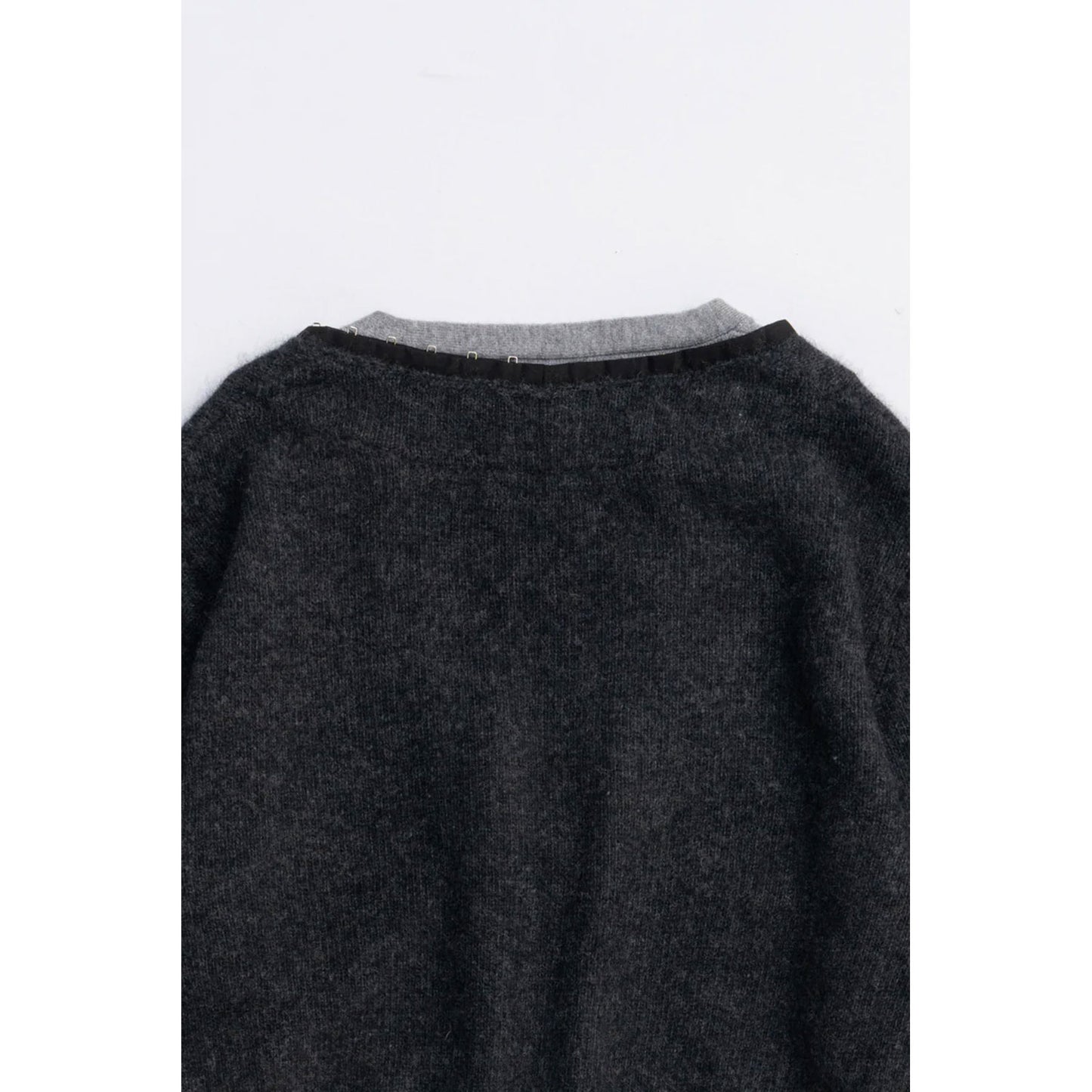 
                  
                    V-Neck Layered CardiganC.GREY-
                  
                