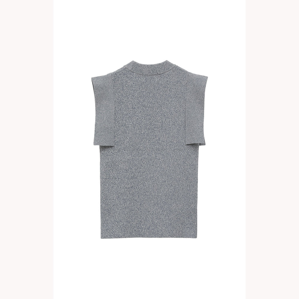 
                  
                    SQUARE SLEEVE KNIT TOPS -BEIGE-
                  
                