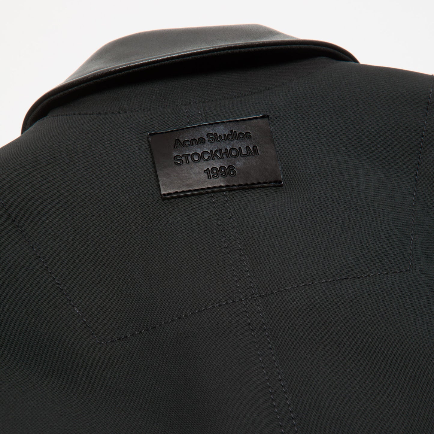 
                  
                    BOMBER WITH LEATHER COLLAR
                  
                