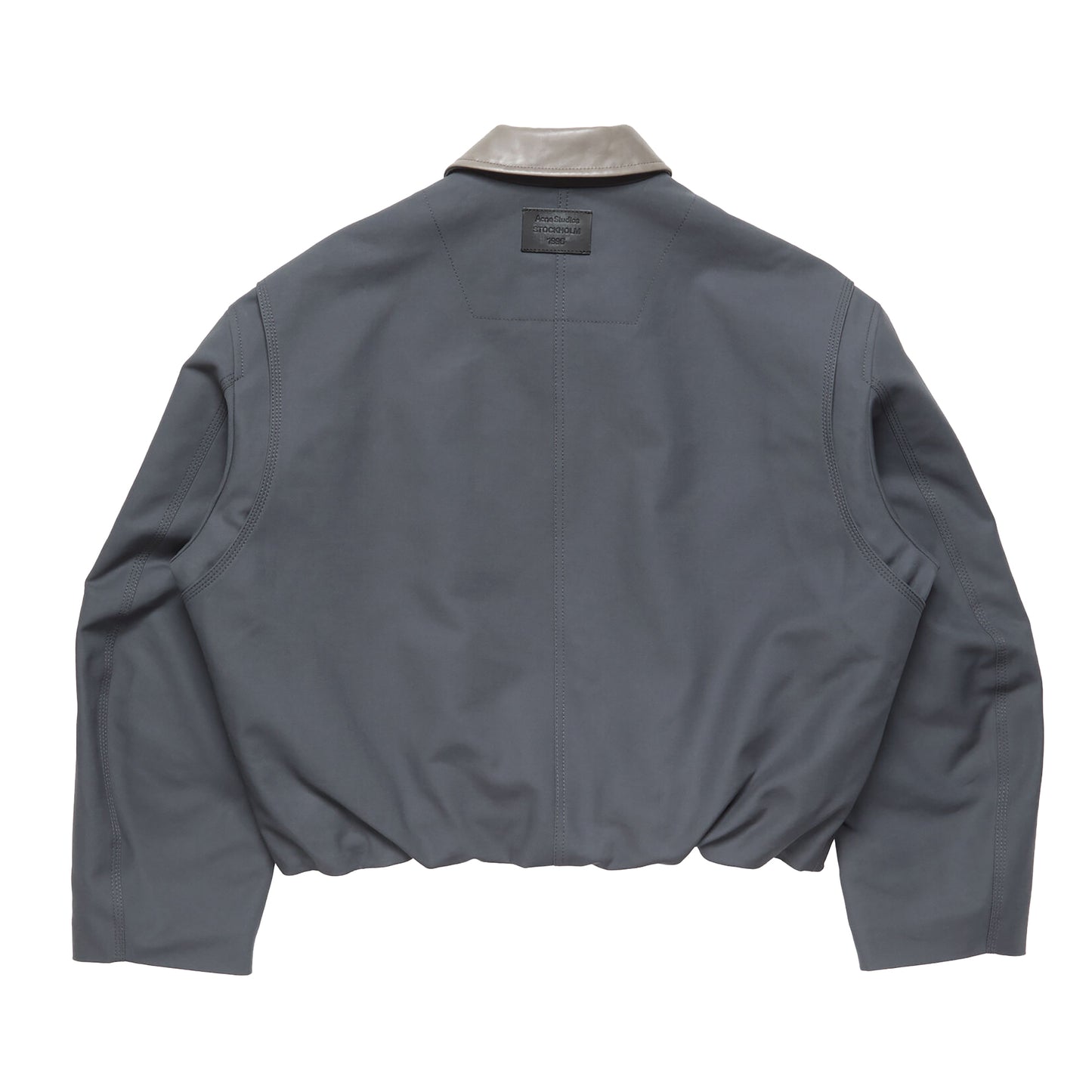 
                  
                    BOMBER WITH LEATHER COLLAR
                  
                