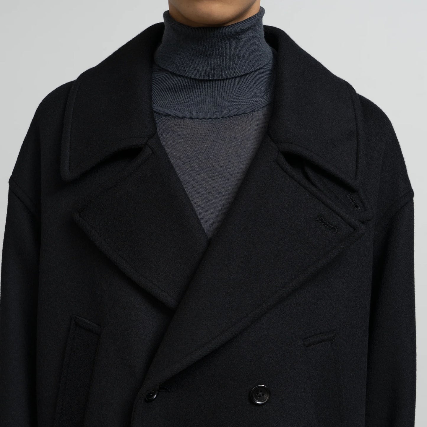 
                  
                    LIGHT MELTON PEA COAT
                  
                