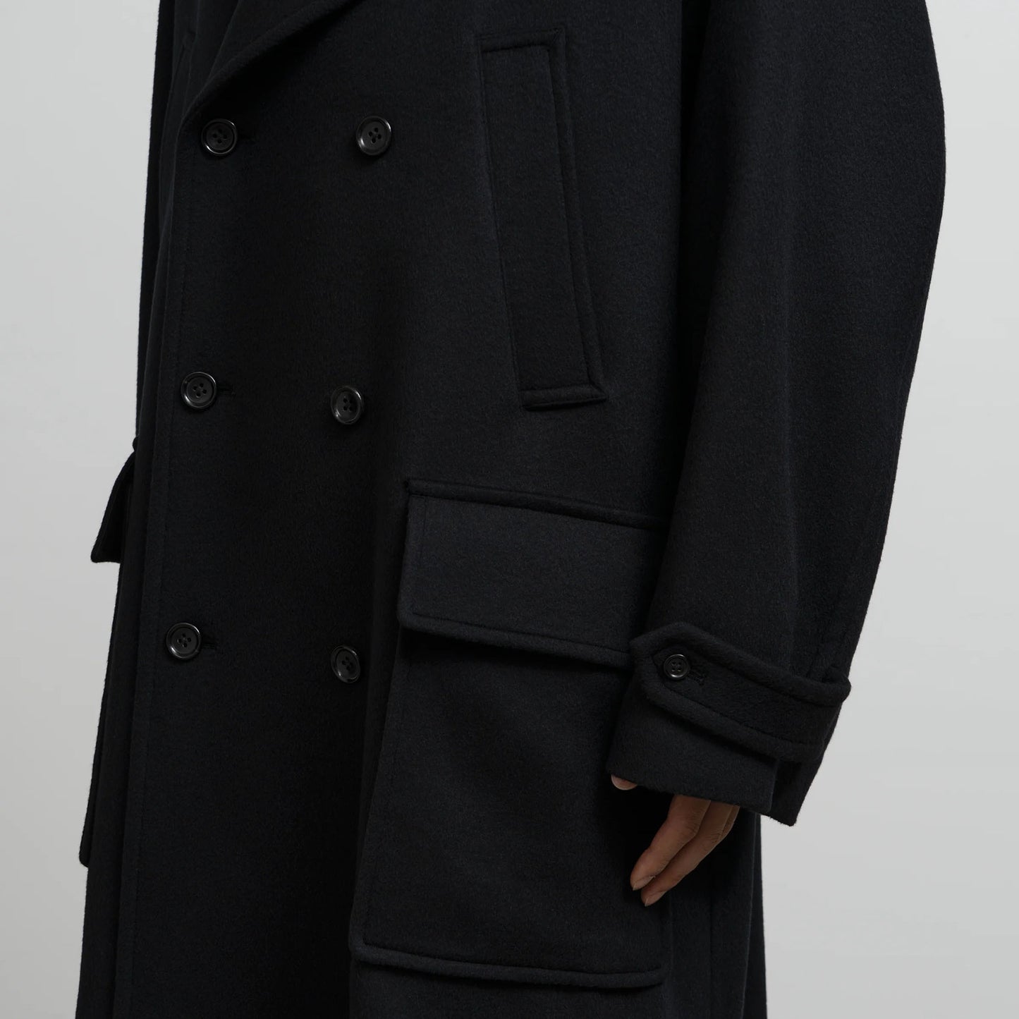 
                  
                    LIGHT MELTON PEA COAT
                  
                