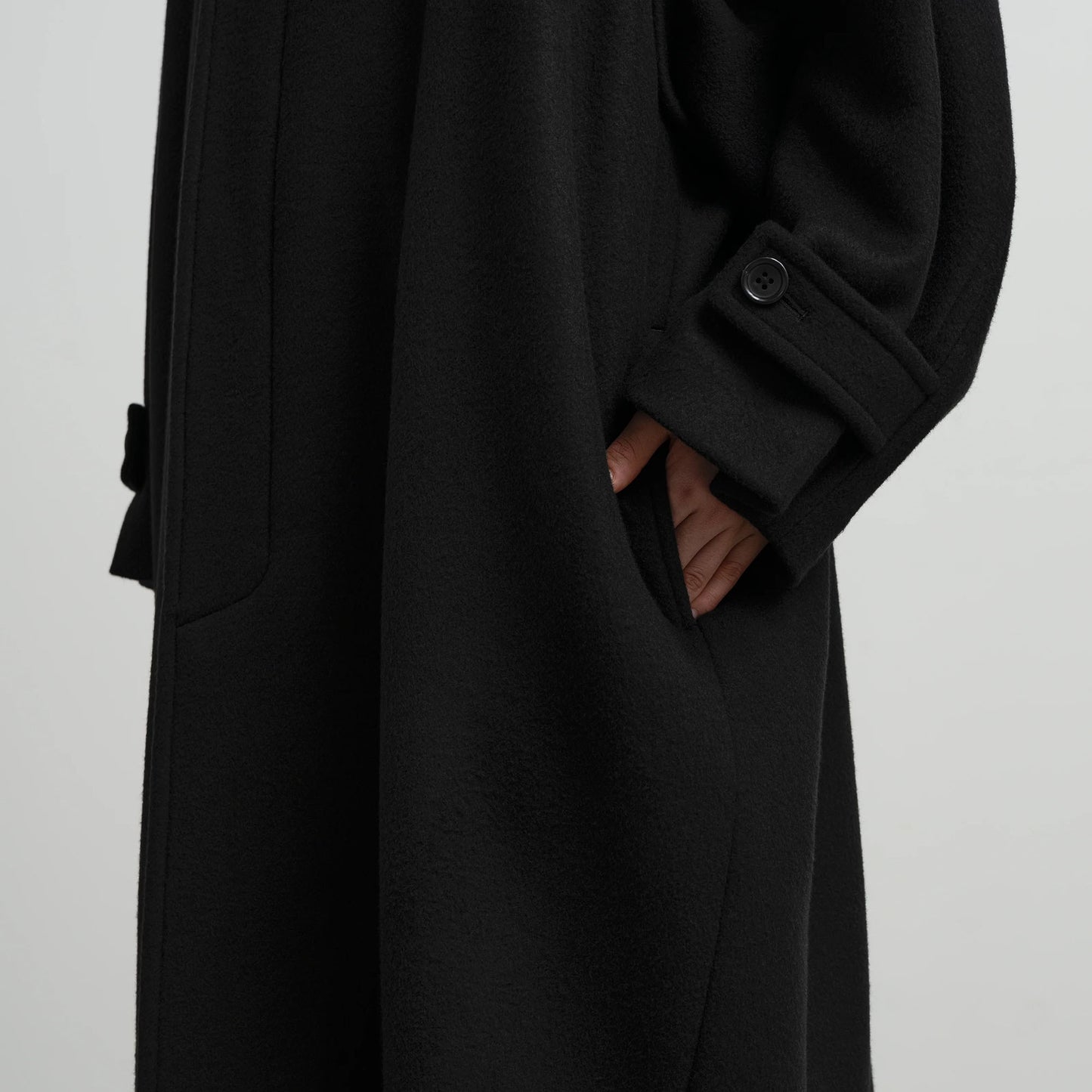 
                  
                    LIGHT MELTON OVERSIZED COAT
                  
                