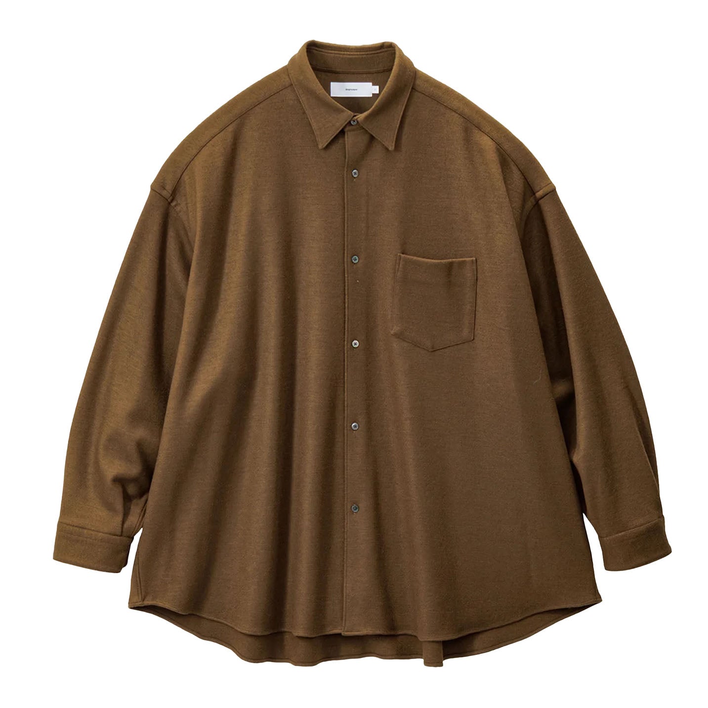 
                  
                    WOOL SMOOTH FLANNEL OVERSIZED REGULAR COLLAR SHIRT
                  
                