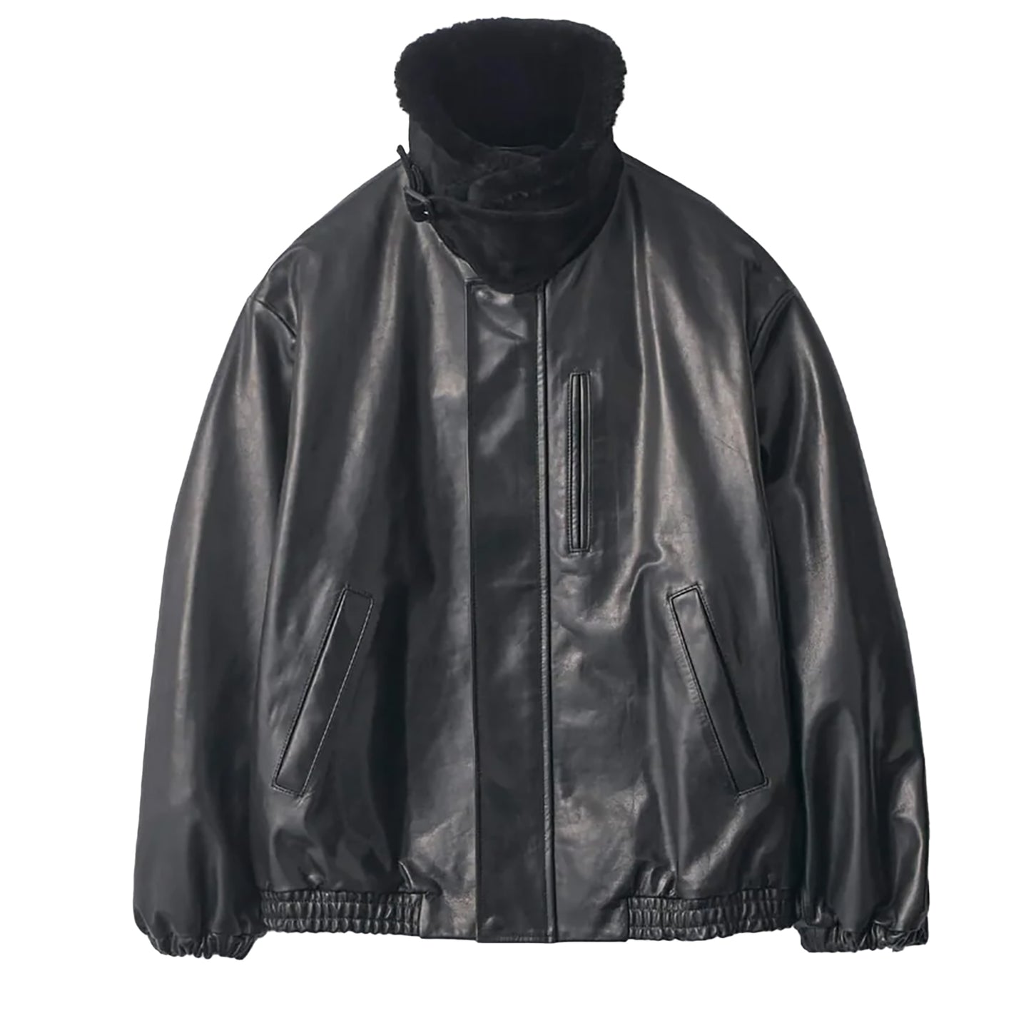 
                  
                    MOUTON COLLAR CALF ZIP JACKET
                  
                