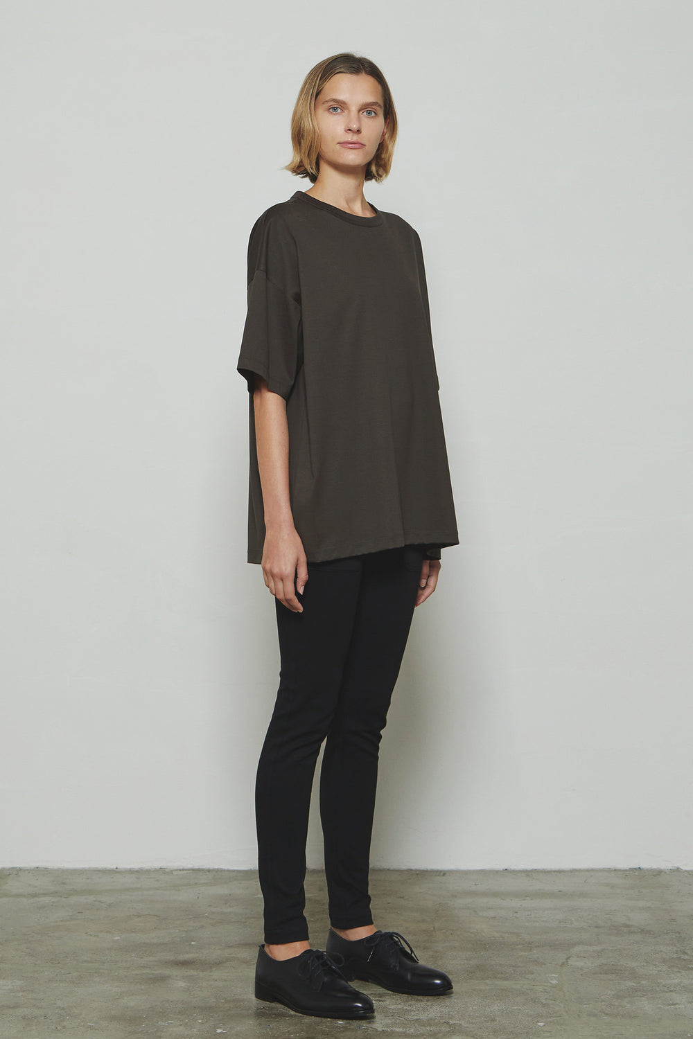 RERACS 60/3 COTTON SCF THE OVER SIZE T-SHIRT-GUNMETAL GRAY- – OBLIGE