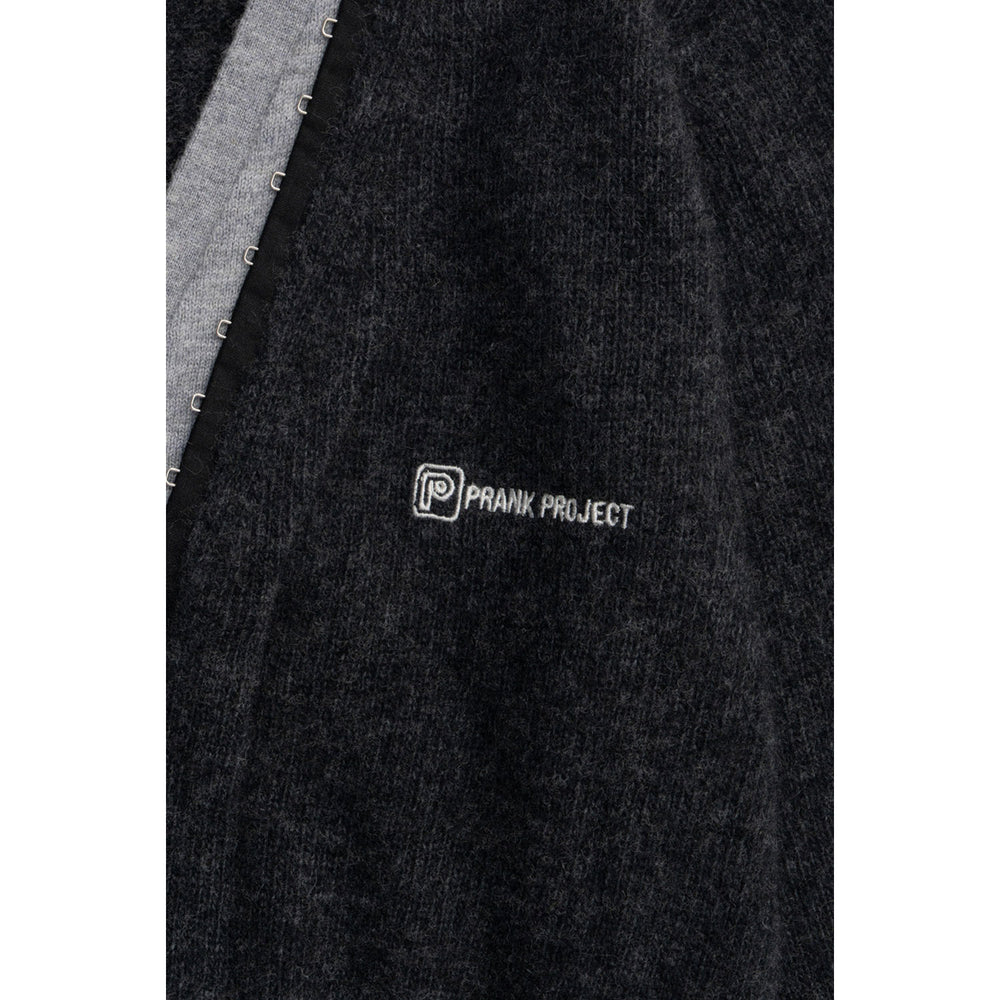 
                  
                    V-Neck Layered CardiganC.GREY-
                  
                