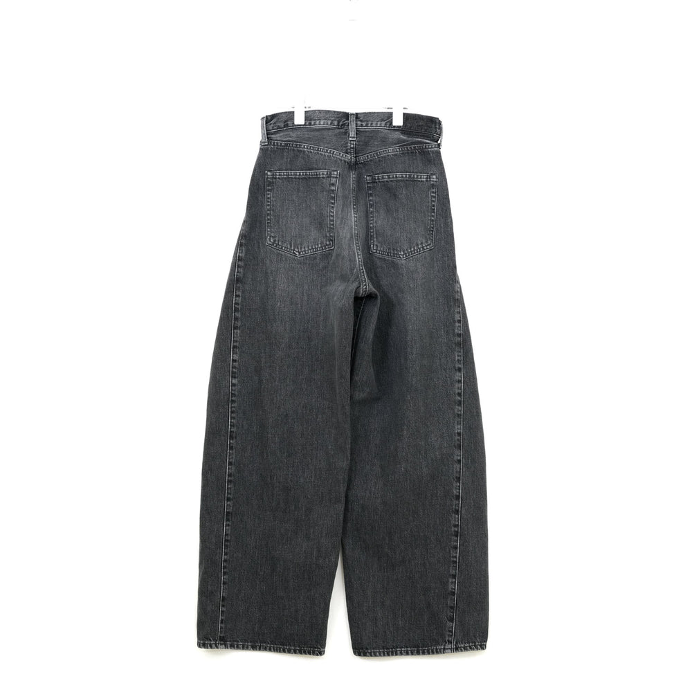 
                  
                    DENIM BARREL LEG JEANS -USED WASH(BLACK)-
                  
                