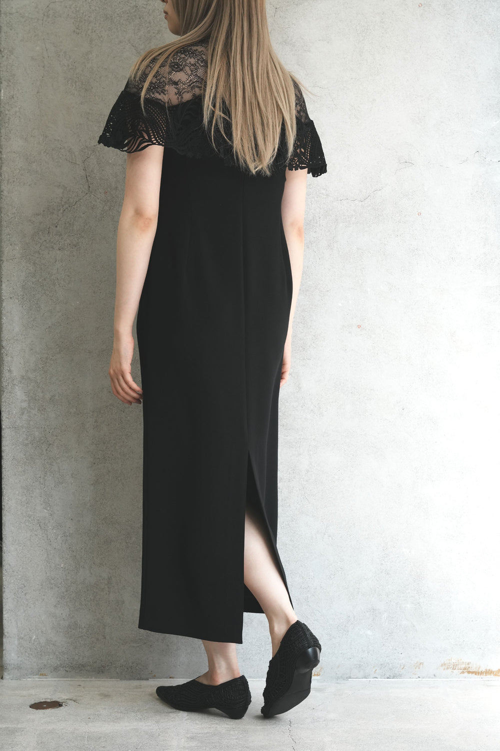 Tulle Lace Classic Dress - black – OBLIGE