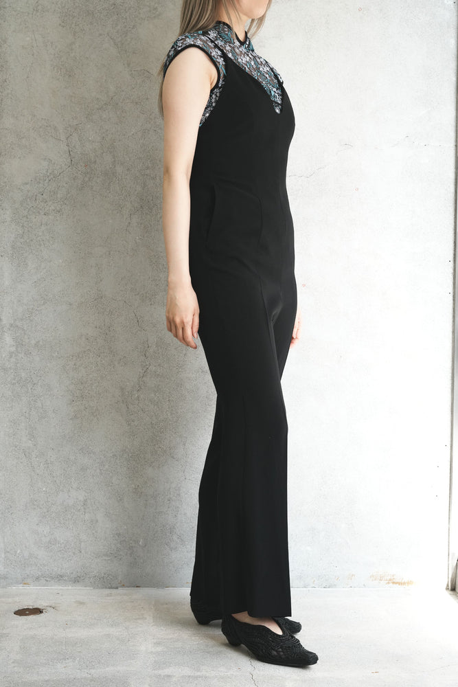 
                  
                    Triacetate Polyester Georgette Jumpsuits - black
                  
                