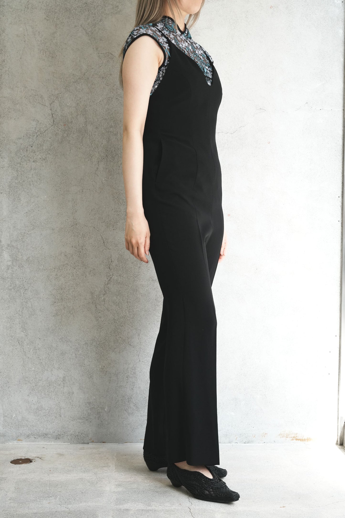 
                  
                    Triacetate Polyester Georgette Jumpsuits - black
                  
                
