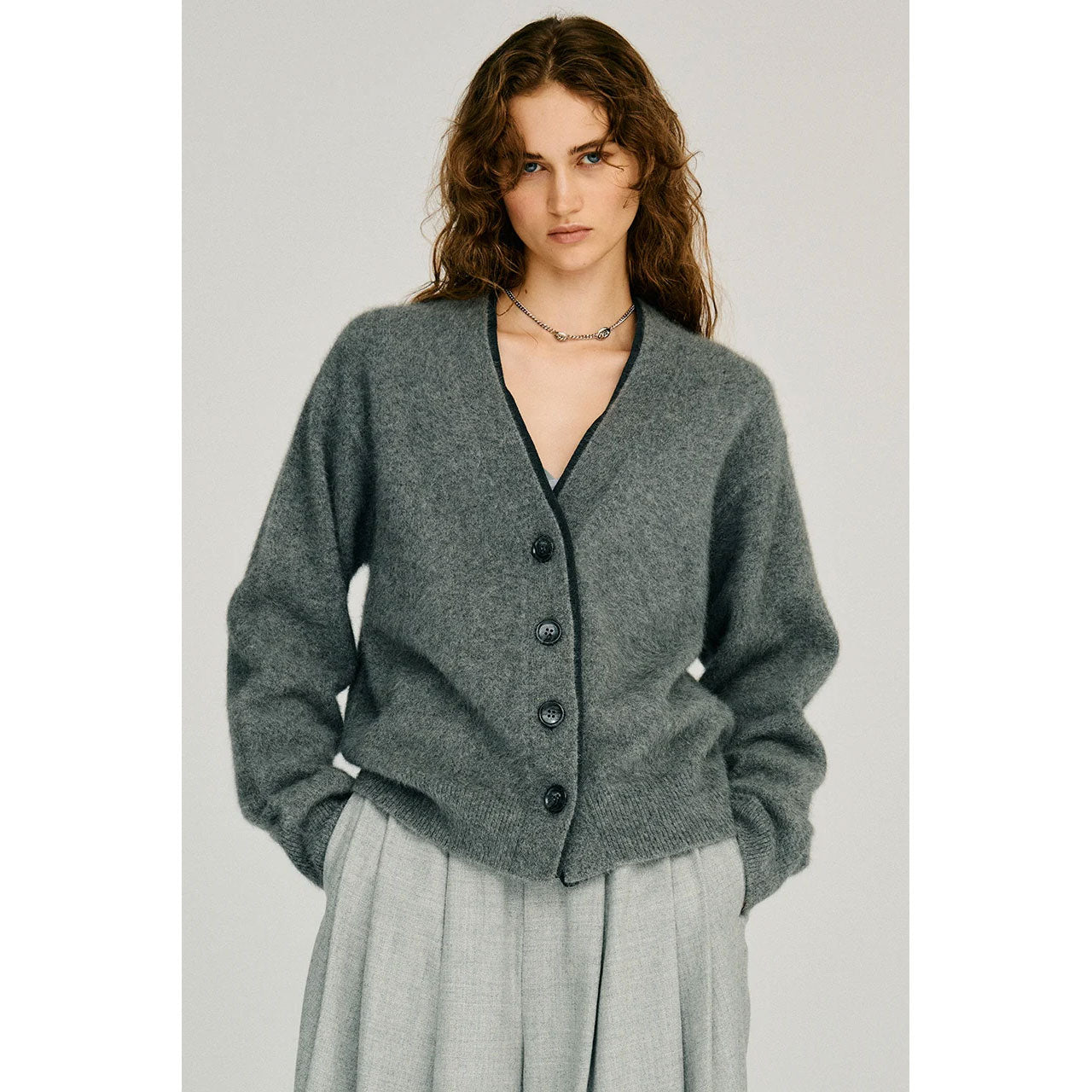 
                  
                    Fox Blend Double Neck Cardigan
                  
                