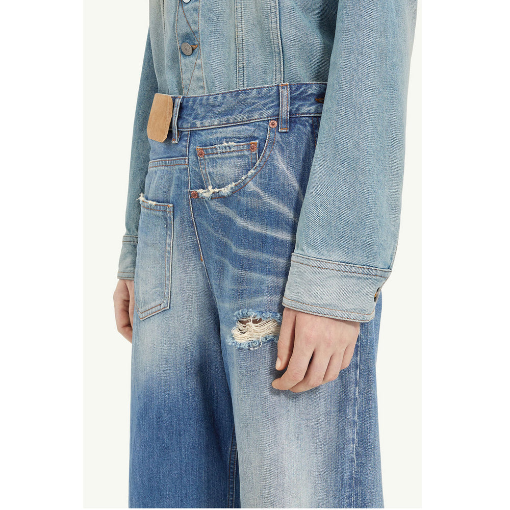 MM6 Maison Margiela★ツイストワイドレッグジーンズ MM6 Maison Margiela Twist Wide Leg Jeans | Maison Rogue