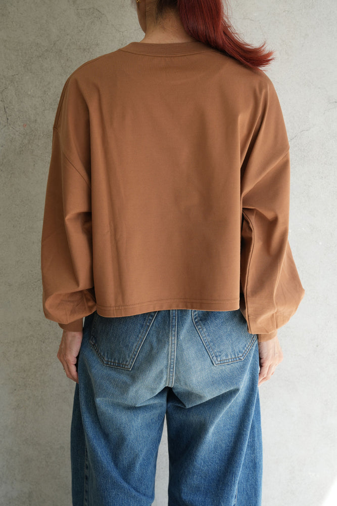 
                  
                    CROPPED LONG-SLV TEE/BIG FIT(6.5OZ)-BLACK-
                  
                