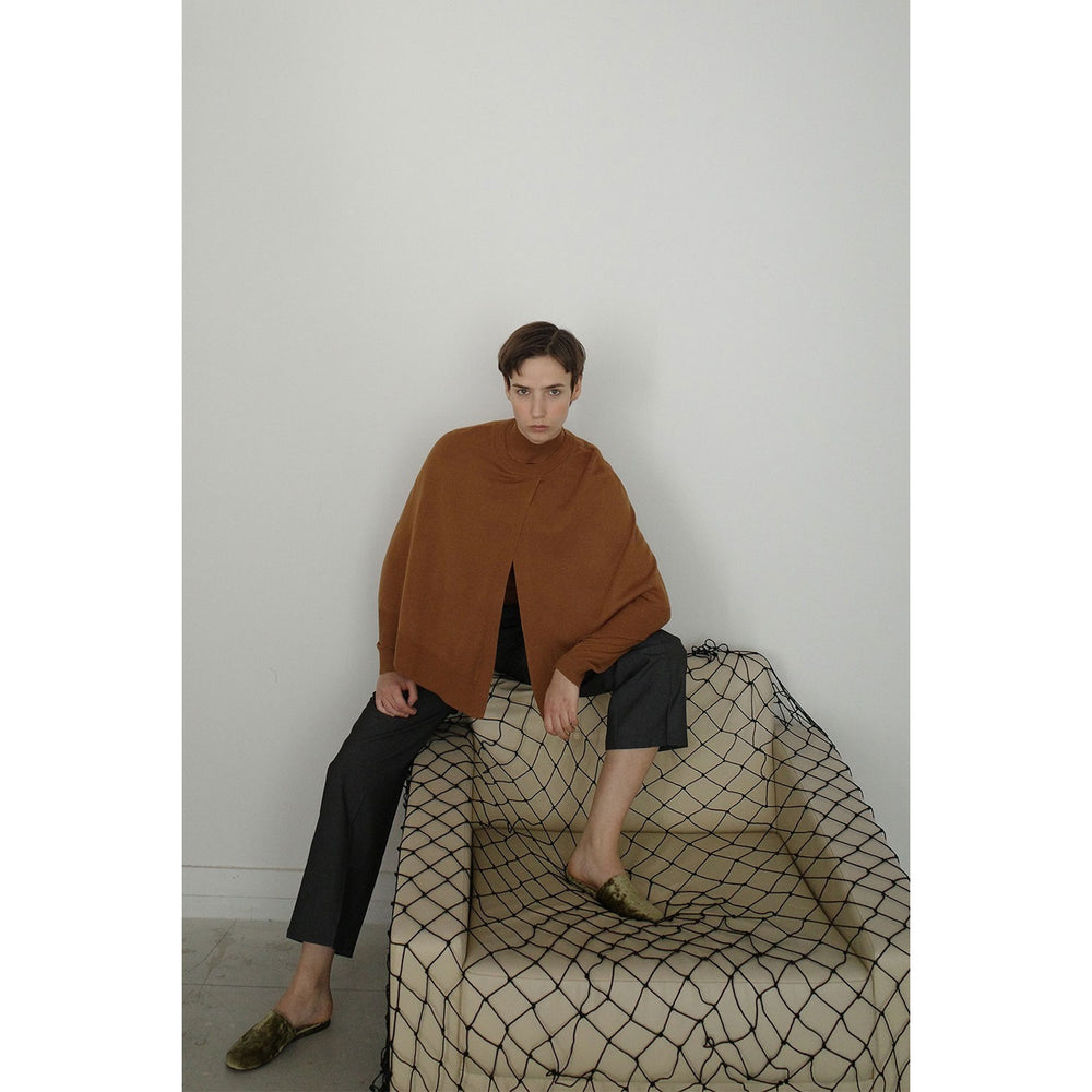 
                  
                    CAPE SET KNIT TOPS -CAMEL-
                  
                