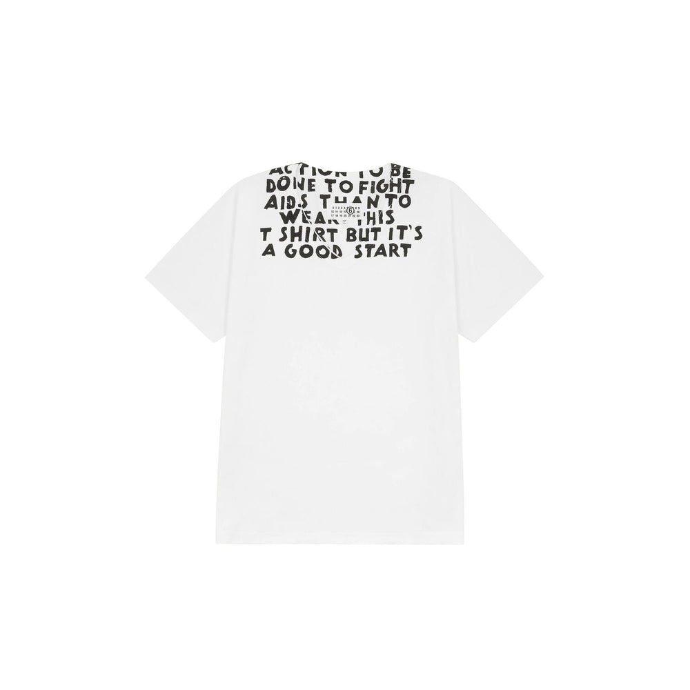 Vネック SIDA Tシャツ-WHITE-