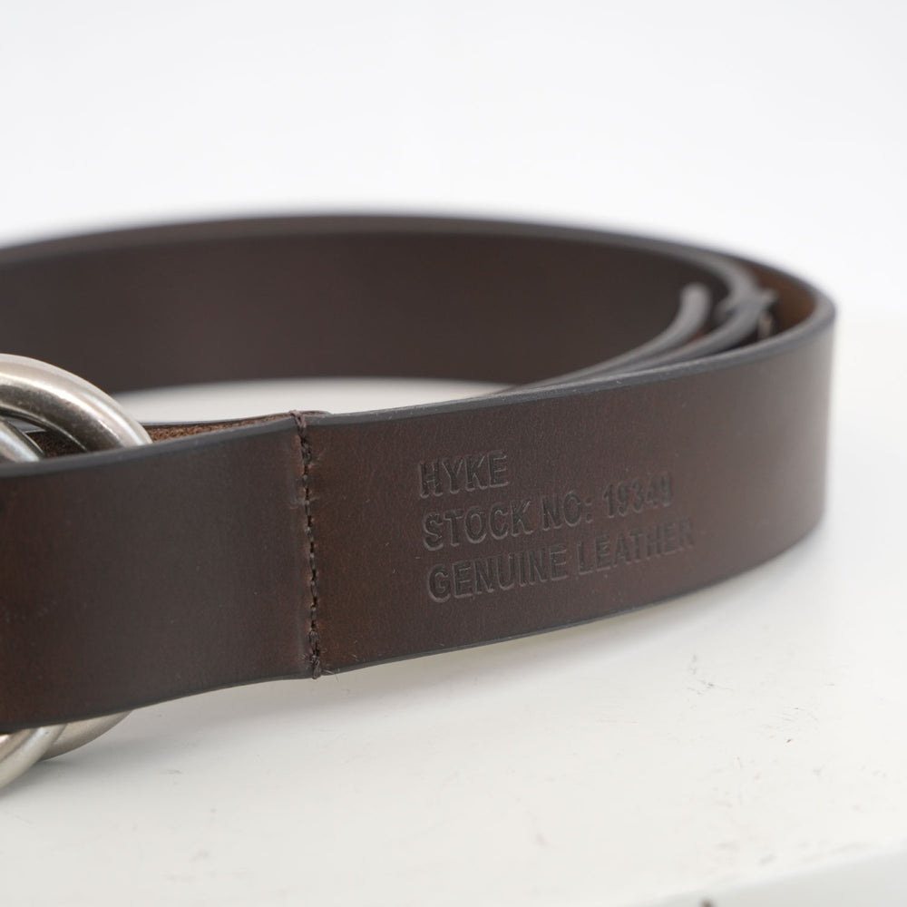
                  
                    LEATHER RING BELT -BROWN-
                  
                