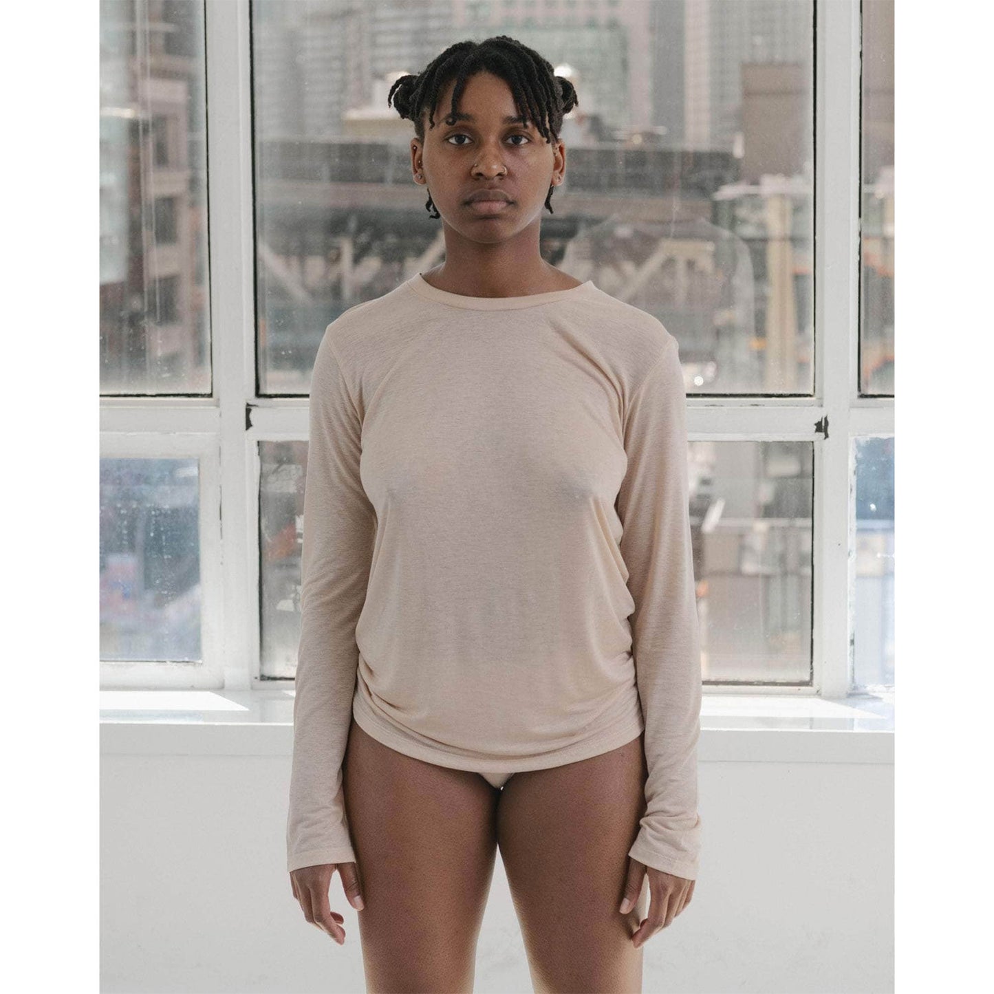 
                  
                    LONG SLEEVE TEE-HAPTIC-
                  
                