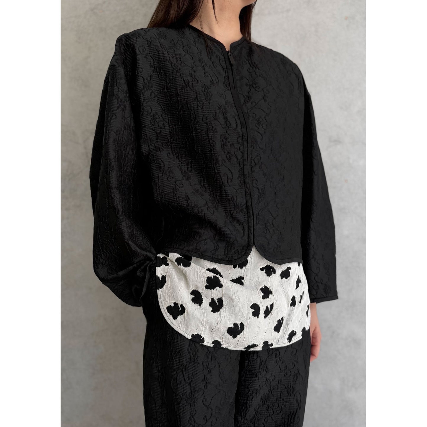 
                  
                    Arabesque Jacquard Short Jacket
                  
                