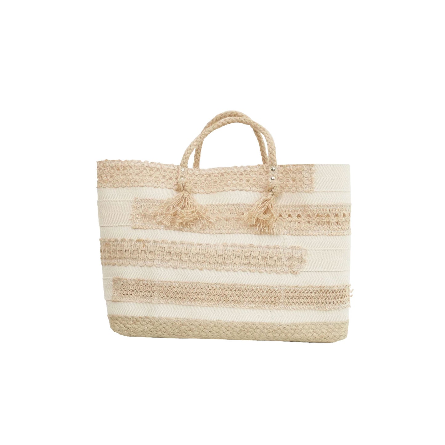 
                  
                    コットンテープ×ジュートテープトートBAG-BAIGE-
                  
                