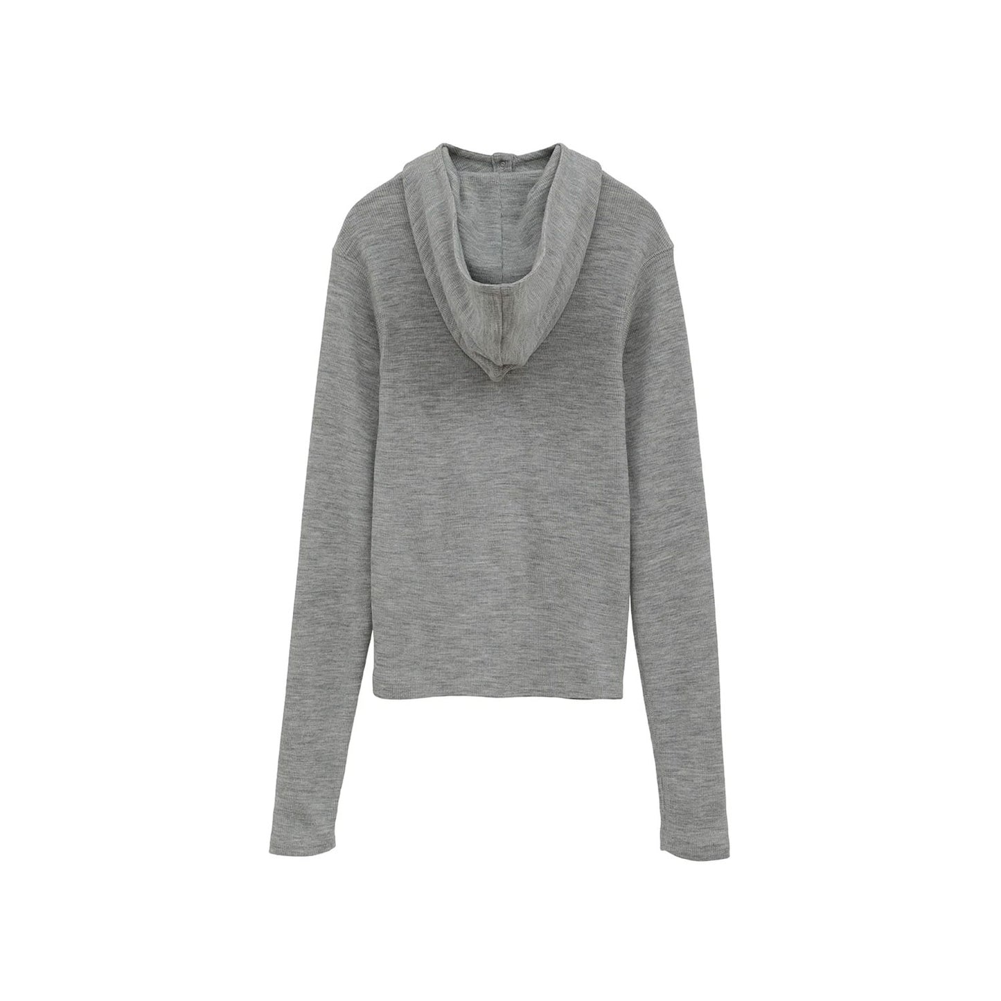 
                  
                    WOOL RIB HOODED TIGHT TOPS -GRAY-
                  
                