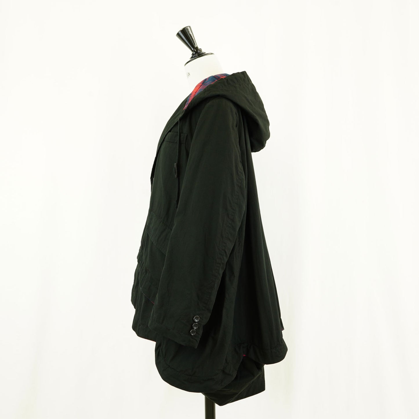 
                  
                    A-line oversized hooded jacket
                  
                