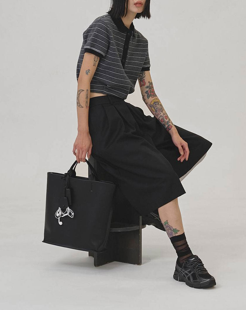 
                  
                    Border Polo Tops -CHOCOLATE-
                  
                