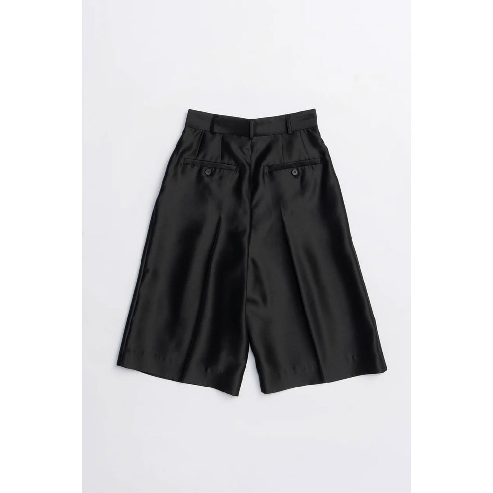 
                  
                    Organza Bermuda Pants-BLACK-
                  
                