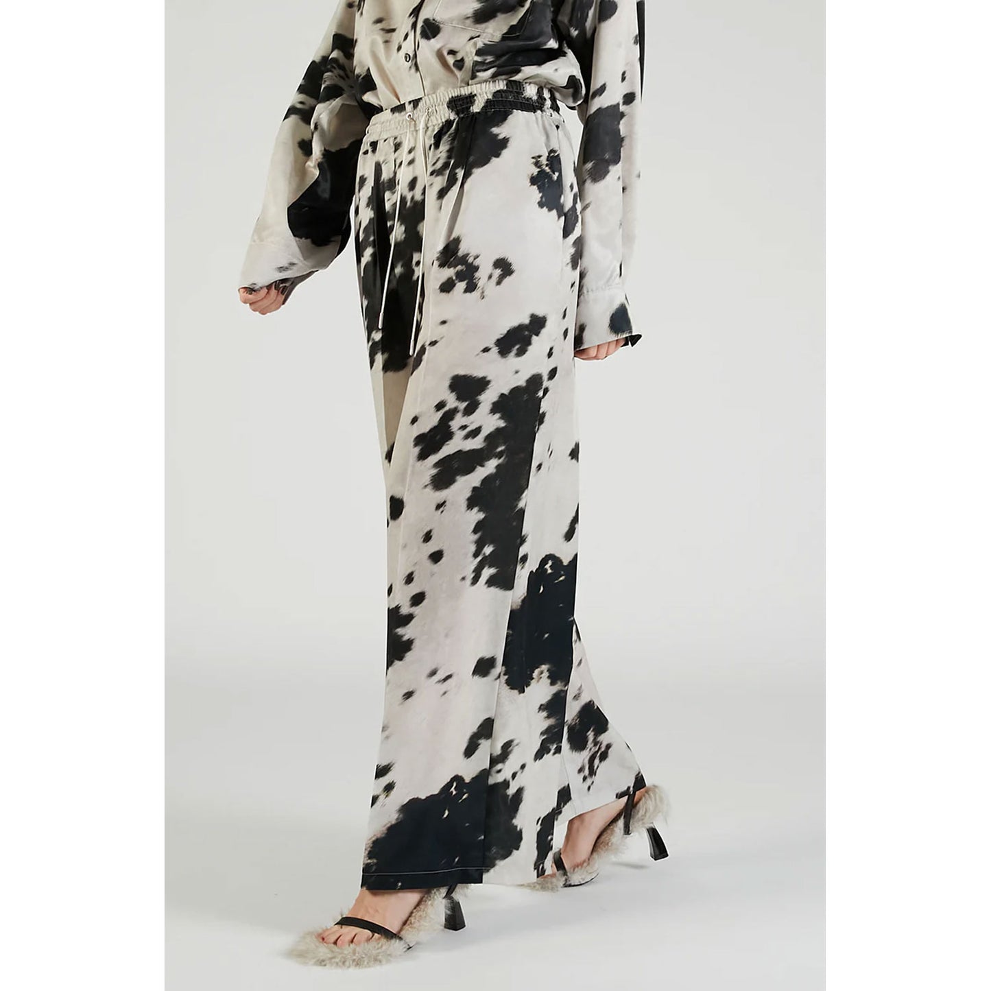 
                  
                    Harako Print Wide Pants-MLTI-
                  
                
