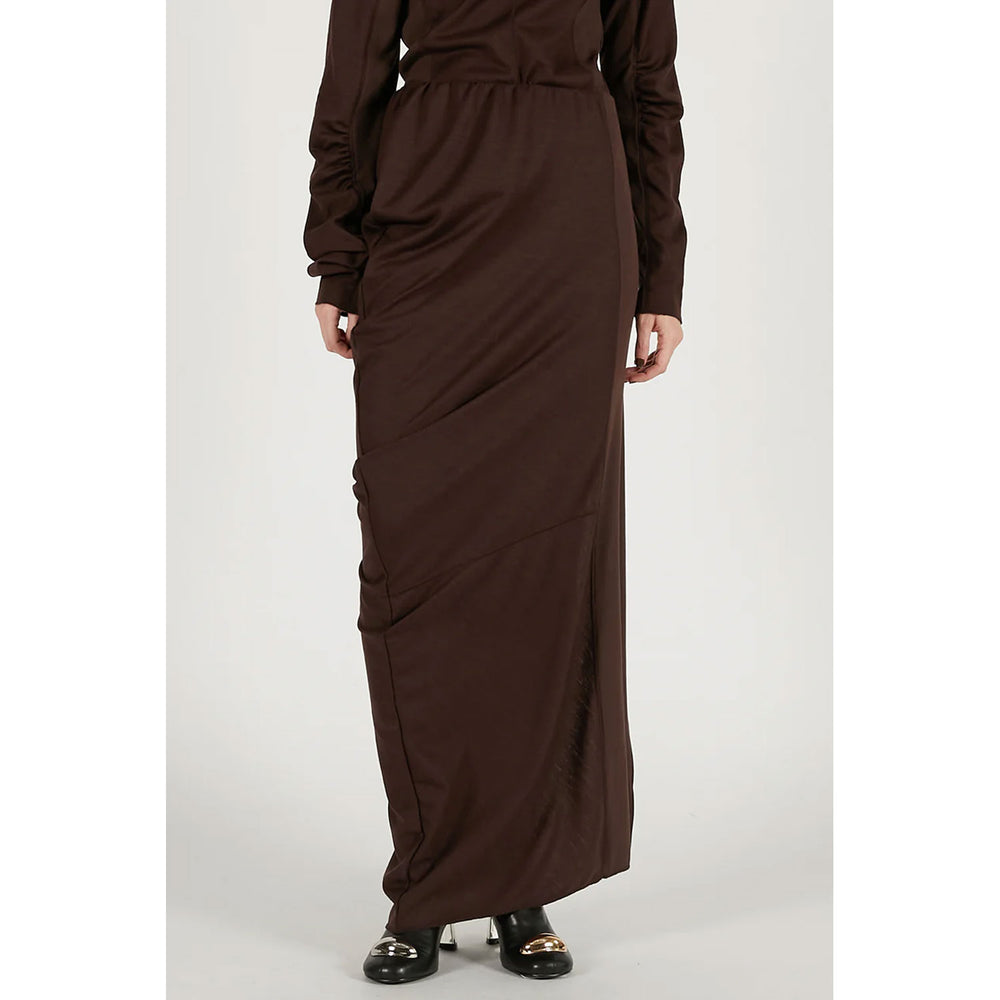 
                  
                    Wool Slouchy Skirt-GREY-
                  
                