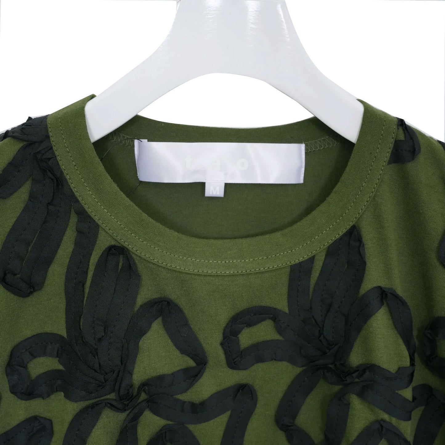 
                  
                    リボン刺繍Tシャツ -KHAKI-
                  
                