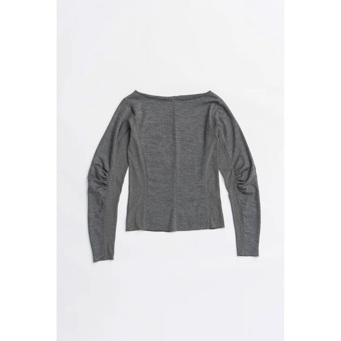 
                  
                    Wool Slouchy Sleeve Top -GREY-
                  
                