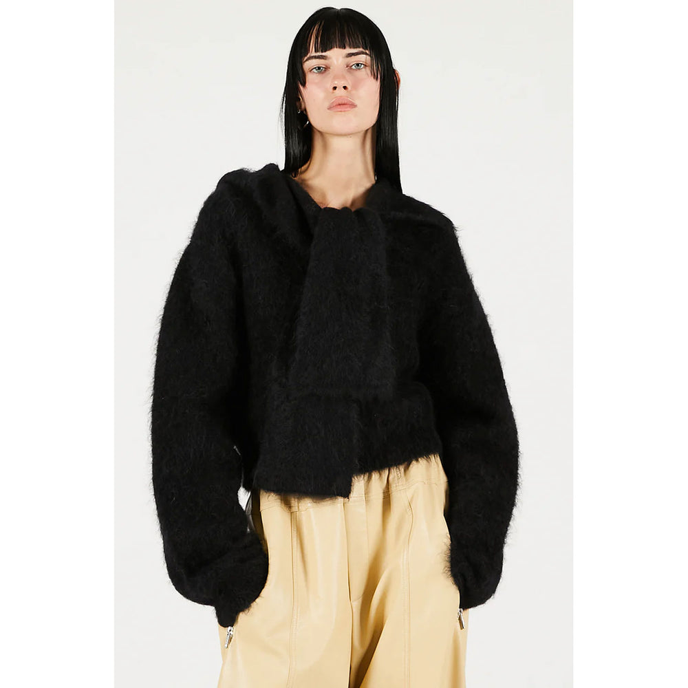 
                  
                    Alpaca Blend 2-Way Hoodie-C.GRY-
                  
                