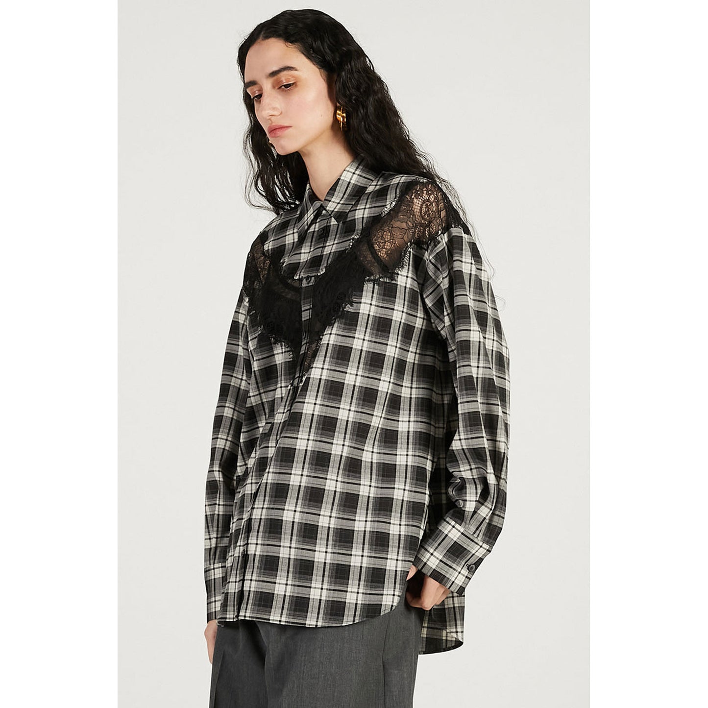 
                  
                    Lace Combination Shirts -MLTI-
                  
                