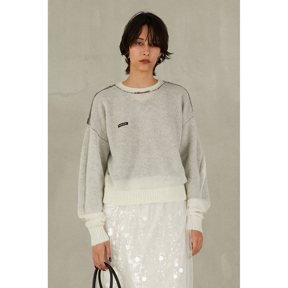 
                  
                    Reversible Mohair Knit -GREY-
                  
                