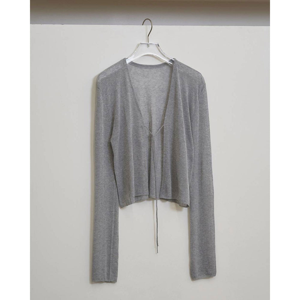 Compact Sheer Knitcardigan -WHITE- – OBLIGE
