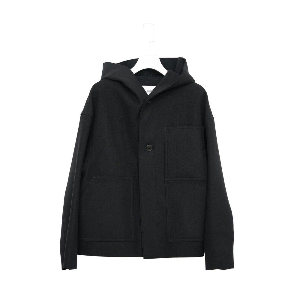 MELTON HOODED WORK JACKET