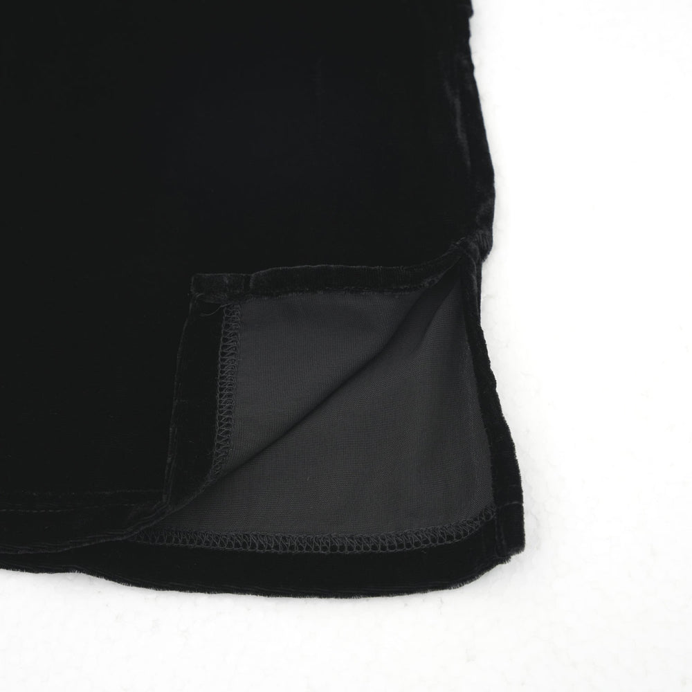 
                  
                    Shoulder Gathered Velour T-Shirt-C.GREY-
                  
                