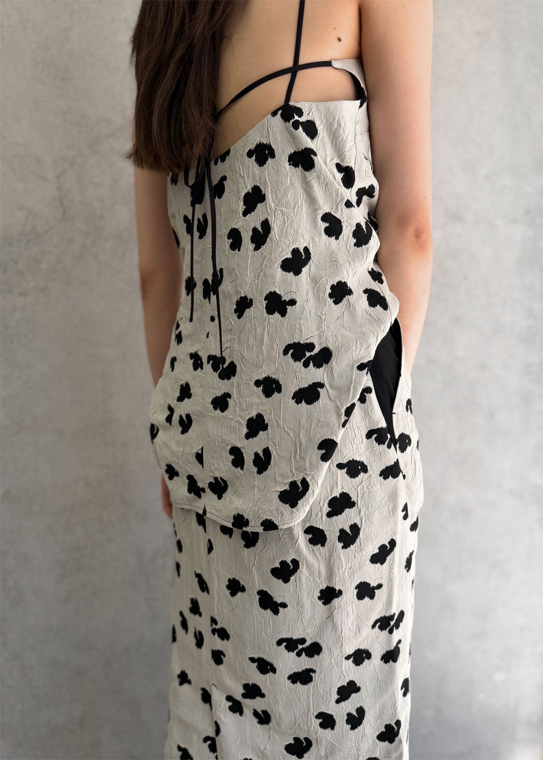 
                  
                    Double Layered Floral Jacquard Skirt
                  
                