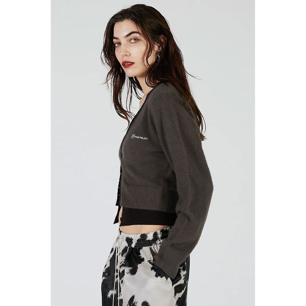 
                  
                    V-Neck Layered CardiganC.GREY-
                  
                
