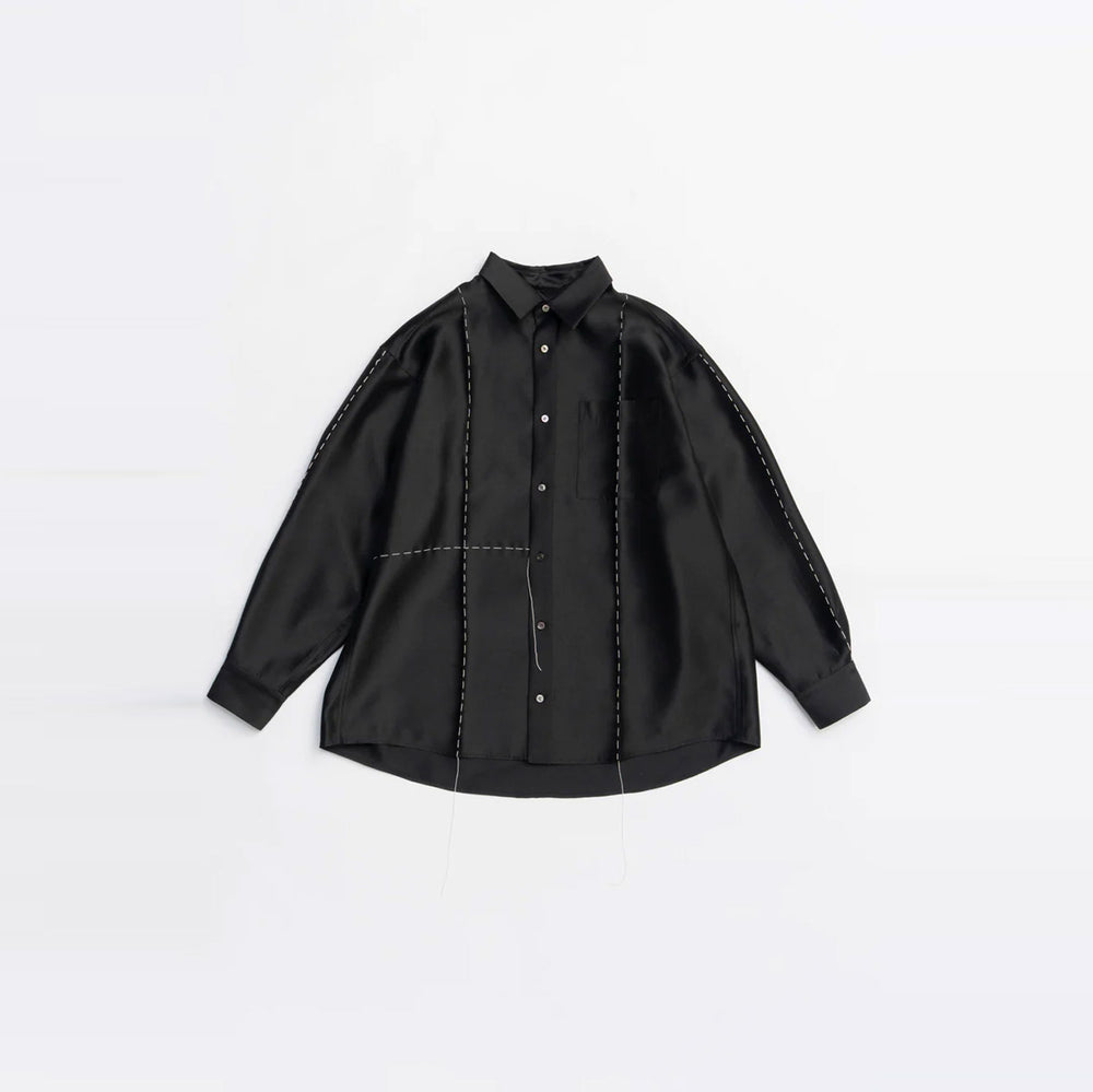 Hand Stitched Shirt-BLACK-