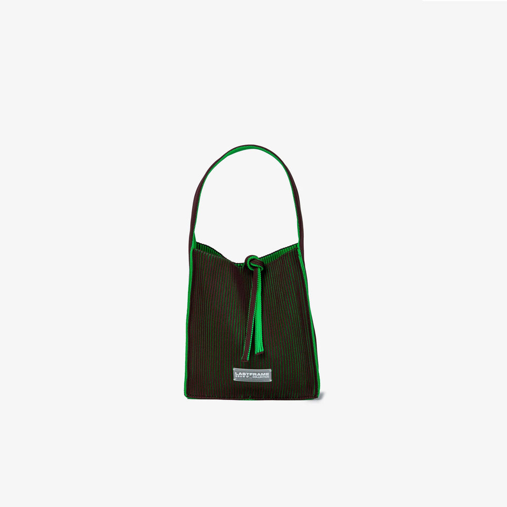 KASANE REVERSIBLE TASUKI TOTE SMALL -BROWN×GREEN-