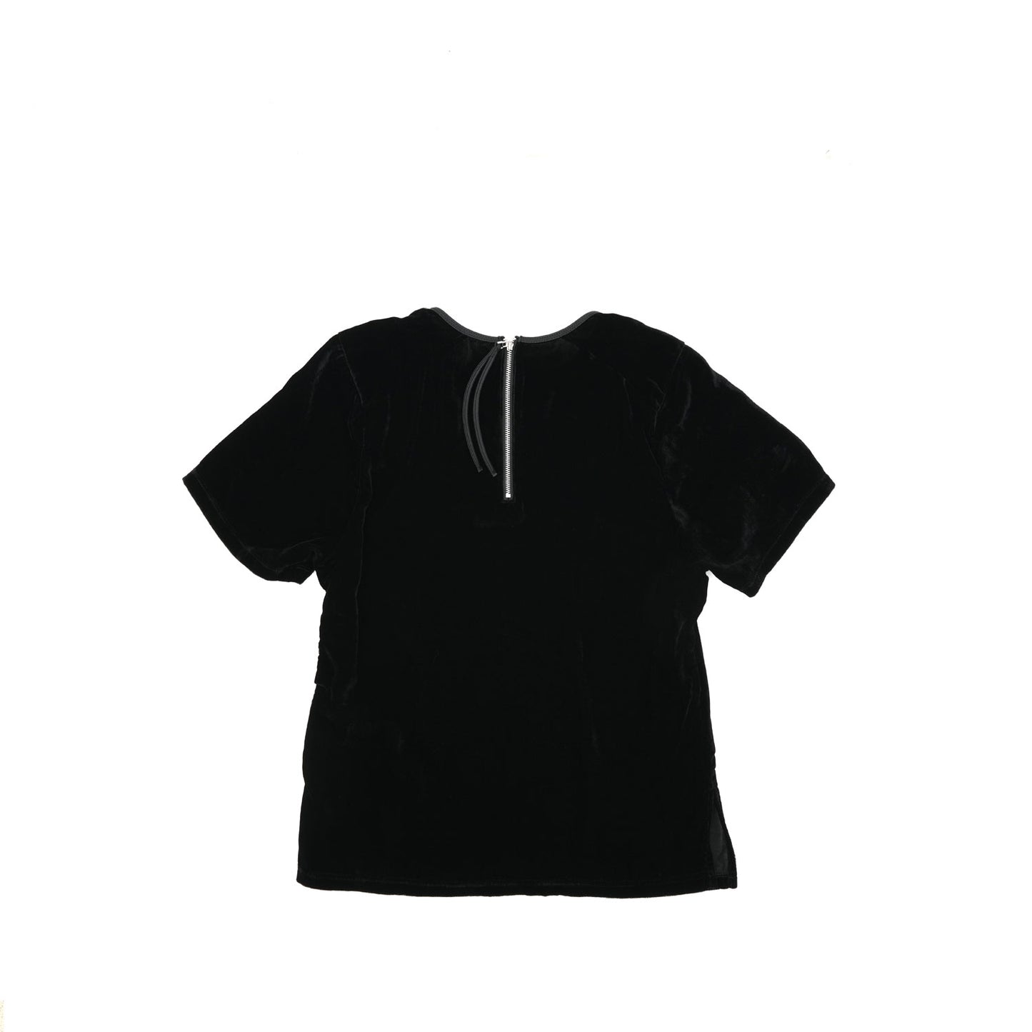 
                  
                    Shoulder Gathered Velour T-Shirt-C.GREY-
                  
                