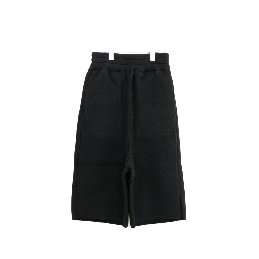 CROPPED BUGGY SWEAT PANTS -BLACK-