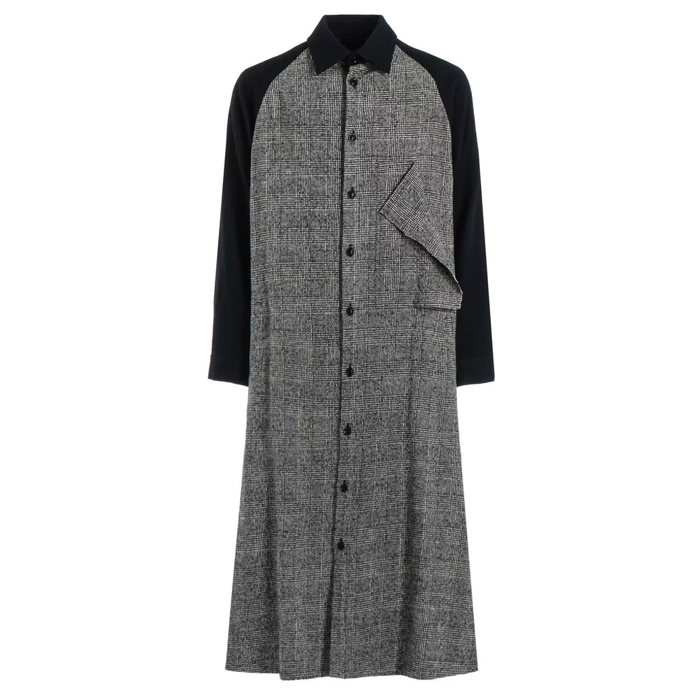 GLEN CHECK SHIRT DRESS