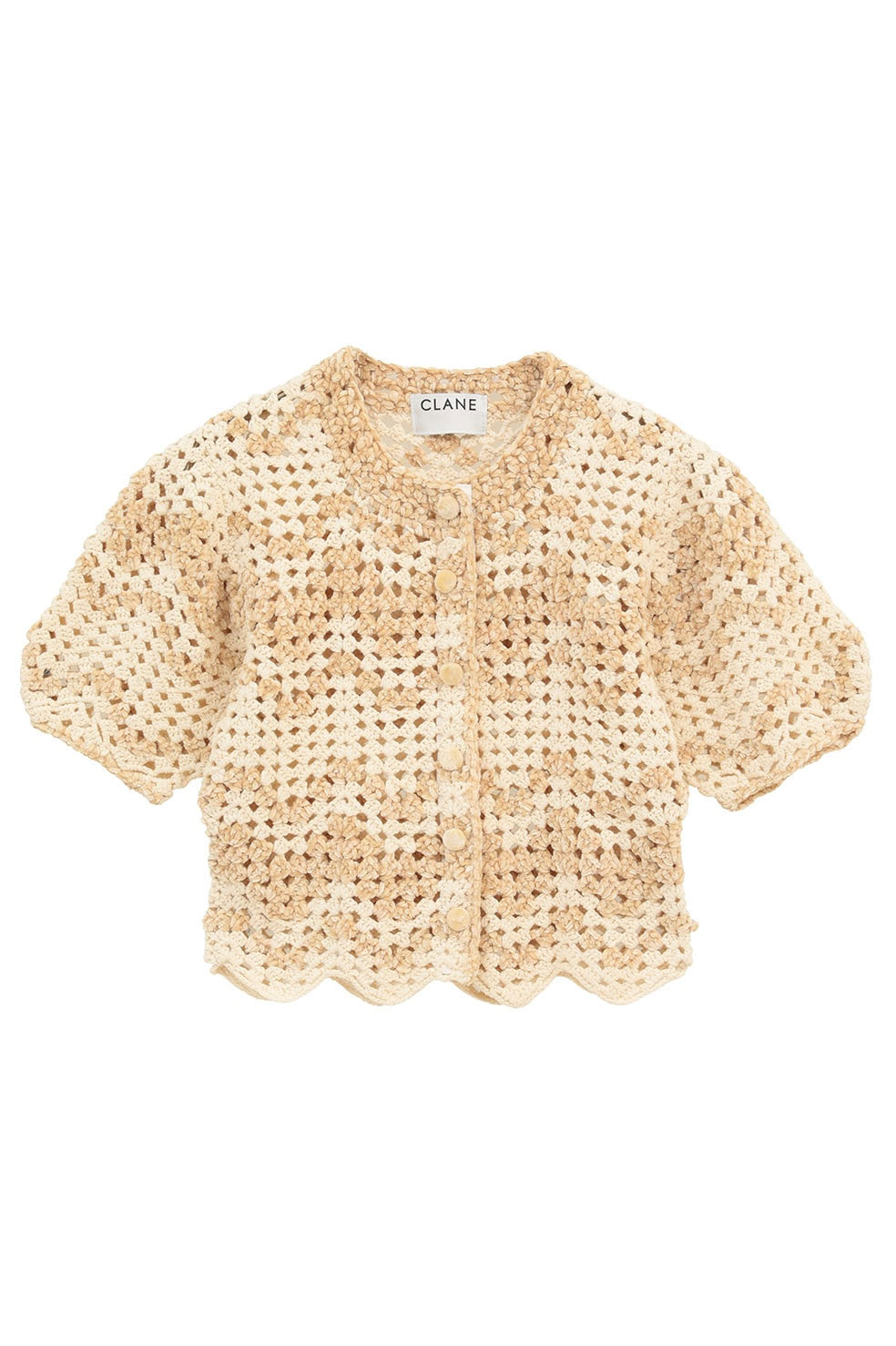 
                  
                    MALL BORDER HAND CROCHET KNIT CARDIGAN
                  
                